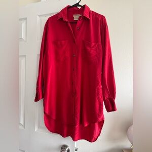 Vintage Calvin Klein Sport 100% Silk Shirt – Size M